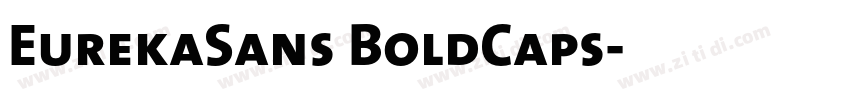 EurekaSans BoldCaps字体转换